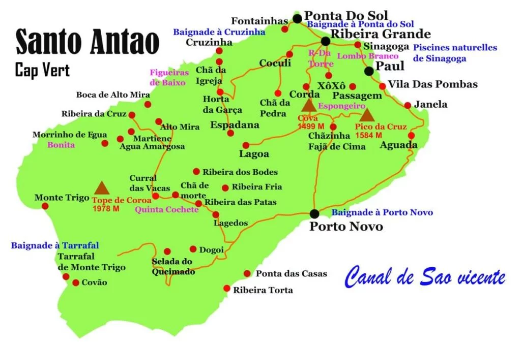 carte santo antao