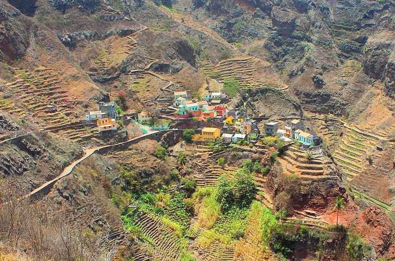 fontainhas-santo-antao fontainhas santo antao, le village pris en photod'en haut